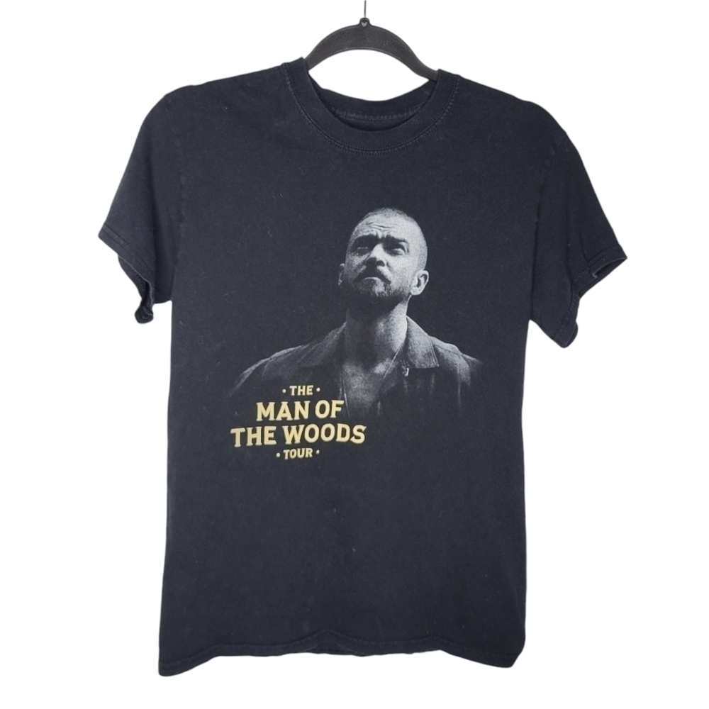 Justin Timberlake Man of the Woods Tour Double Sided Graphic T-Shirt Size Small